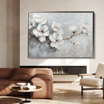 Floral 472 Canvas Art 18" x 24" / 45 x 60 cm / Black