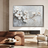 Floral 472 Canvas Art 18" x 24" / 45 x 60 cm / Black