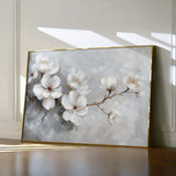 Floral 472 Canvas Art 18" x 24" / 45 x 60 cm / Black