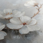 Floral 472 Canvas Art 18" x 24" / 45 x 60 cm / Black