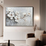 Floral 472 Canvas Art 60 x 40 cm / Black