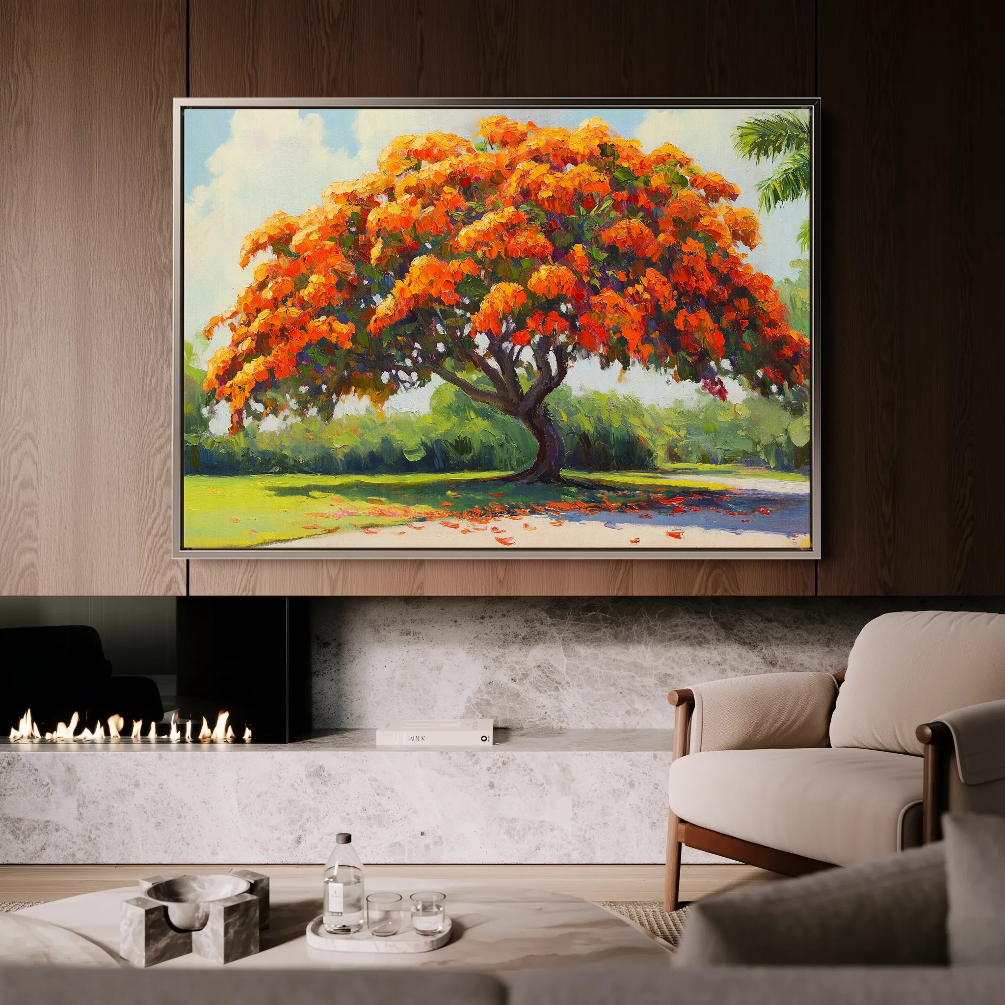 Landscape 472 Canvas Art 18" x 24" / 45 x 60 cm / Black