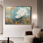 Floral 473 Canvas Art 18" x 24" / 45 x 60 cm / Black