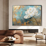 Floral 473 Canvas Art 18" x 24" / 45 x 60 cm / Black