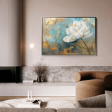 Floral 473 Canvas Art 18" x 24" / 45 x 60 cm / Black