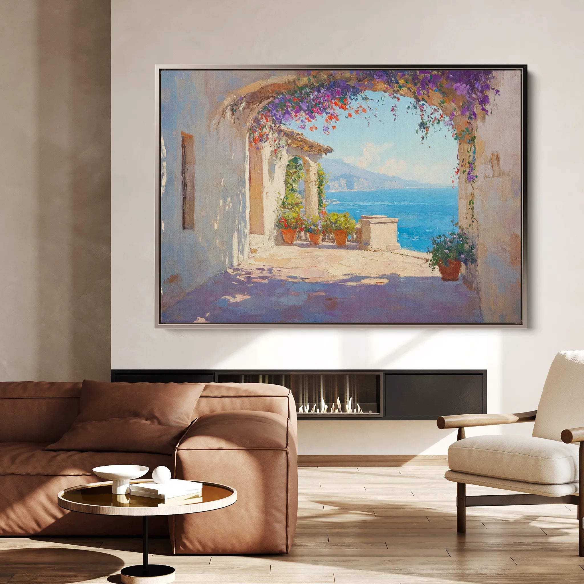 Landscape 473 Canvas Art 18" x 24" / 45 x 60 cm / Black