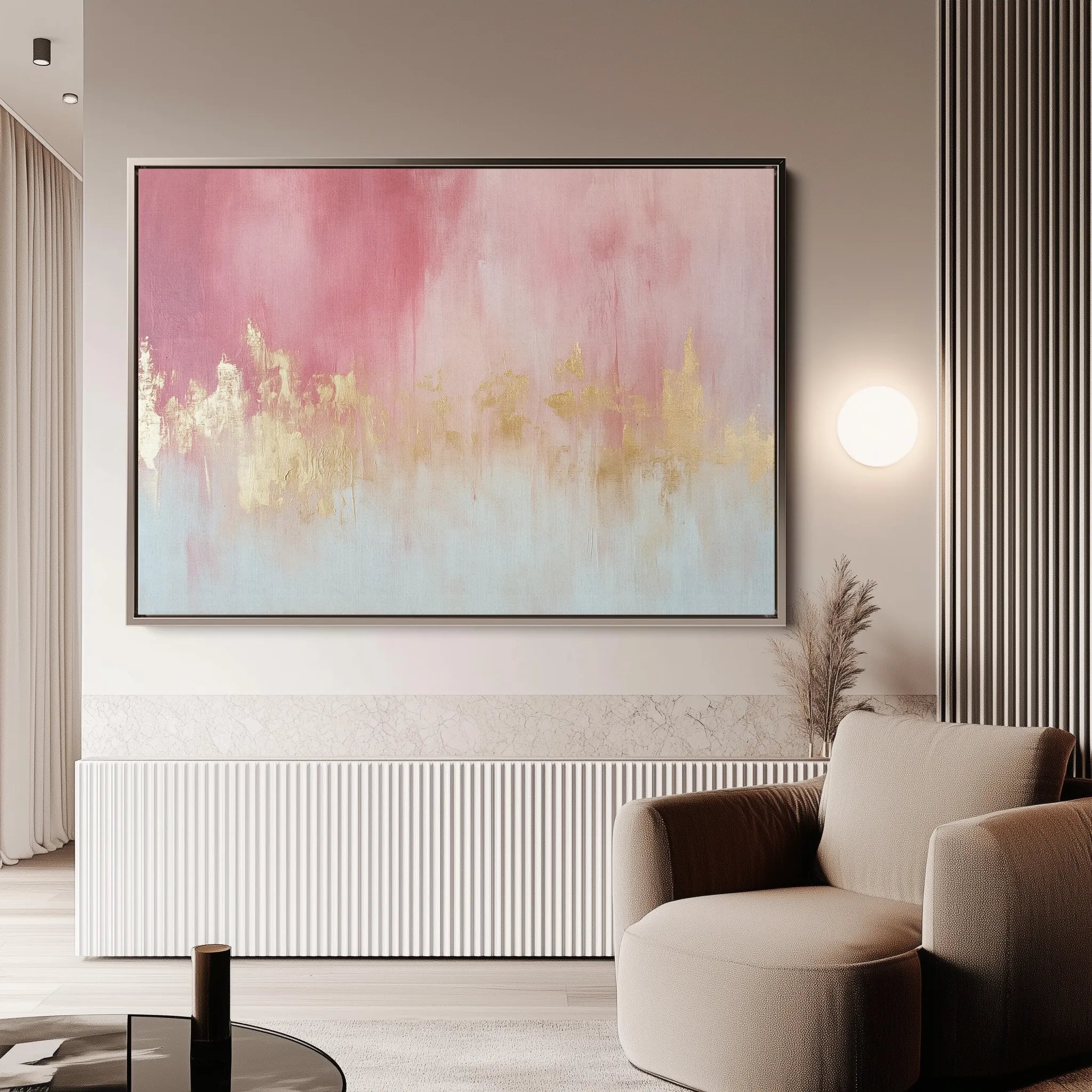 Abstract 474 Canvas Art 18" x 24" / 45 x 60 cm / Black