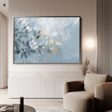 Floral 474 Canvas Art 18" x 24" / 45 x 60 cm / Black