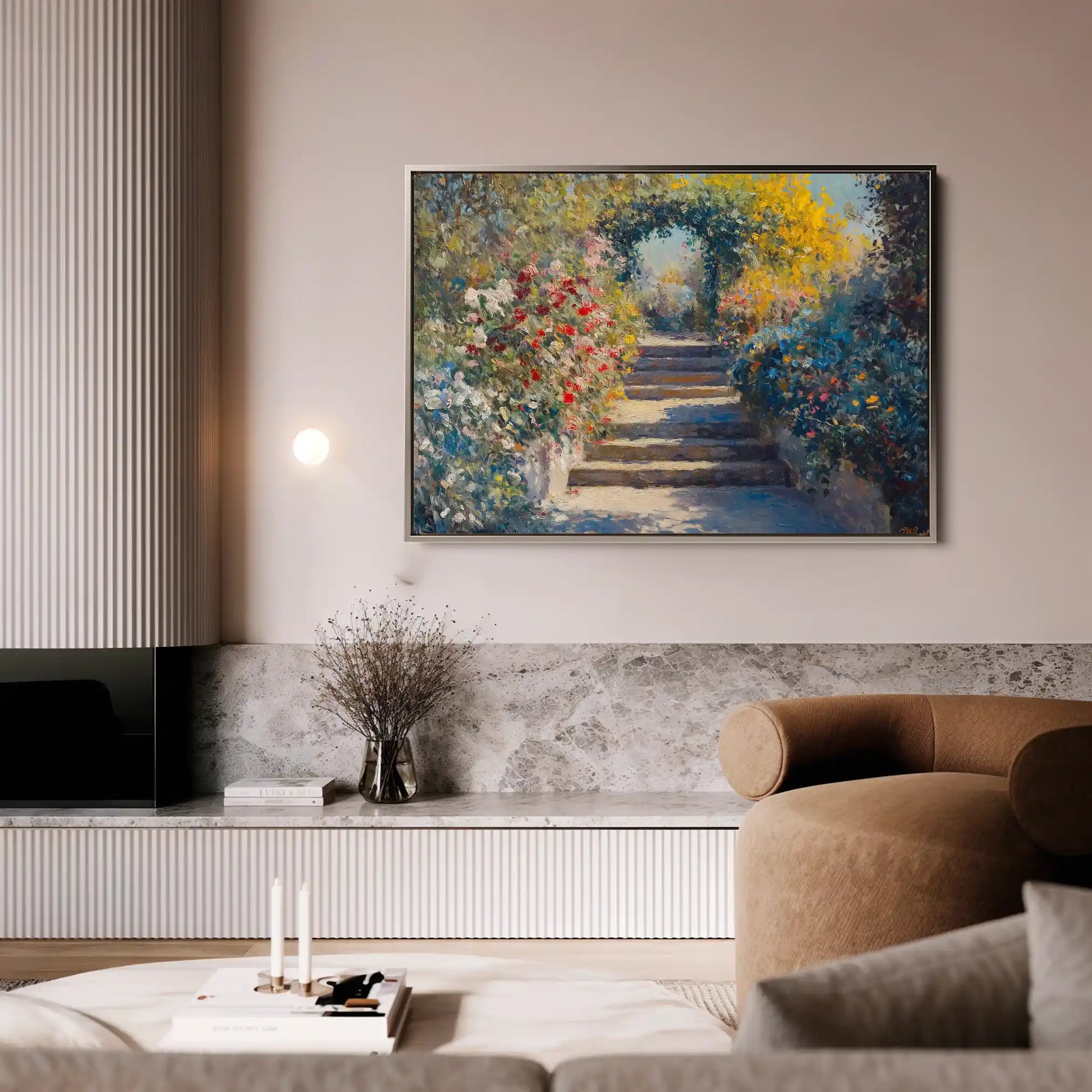 Landscape 474 Canvas Art 60 x 40 cm / Black
