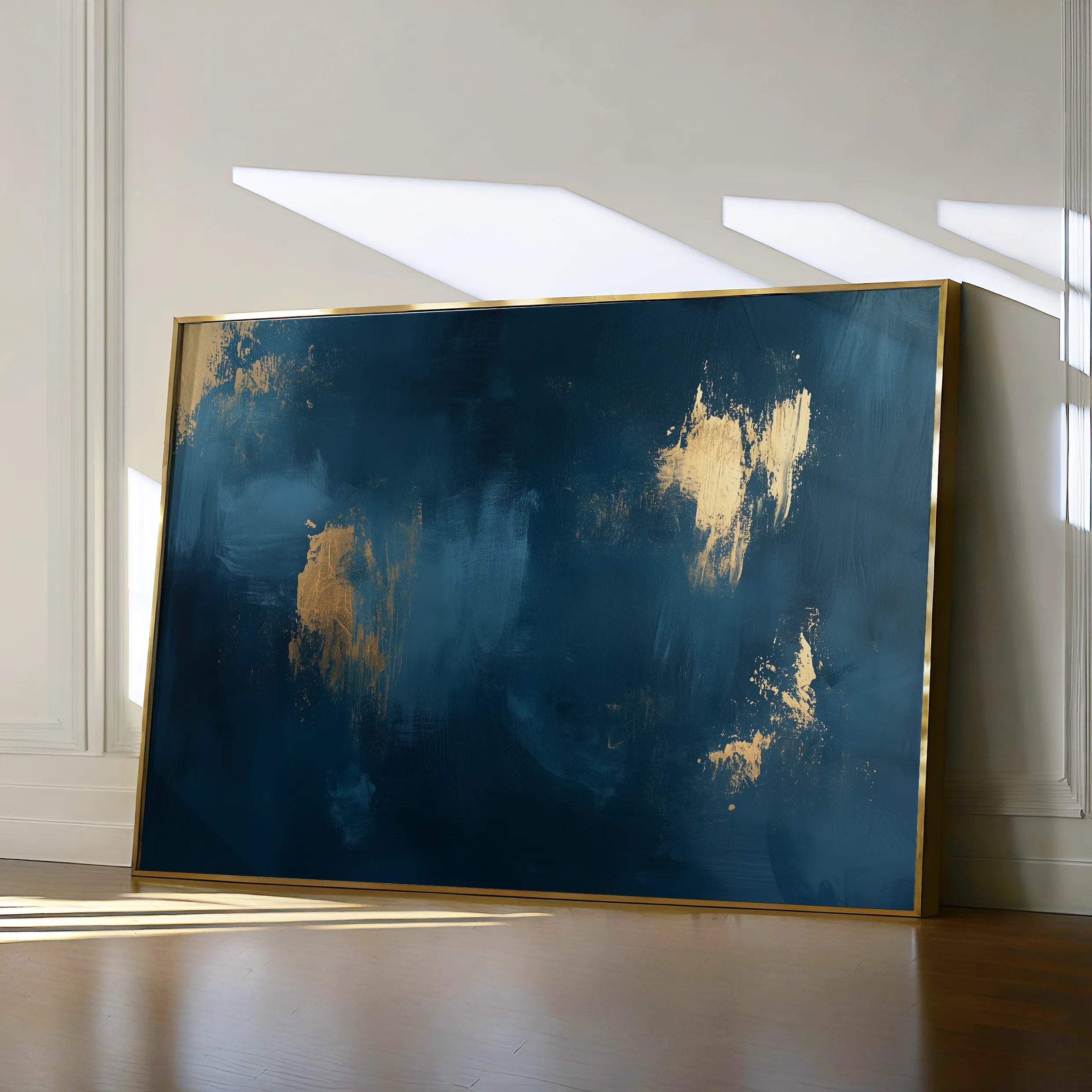 Abstract 475 Canvas Art 18" x 24" / 45 x 60 cm / Black
