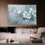 Floral 475 Canvas Art 18" x 24" / 45 x 60 cm / Black