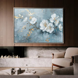 Floral 475 Canvas Art 18" x 24" / 45 x 60 cm / Black