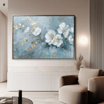 Floral 475 Canvas Art 18" x 24" / 45 x 60 cm / Black