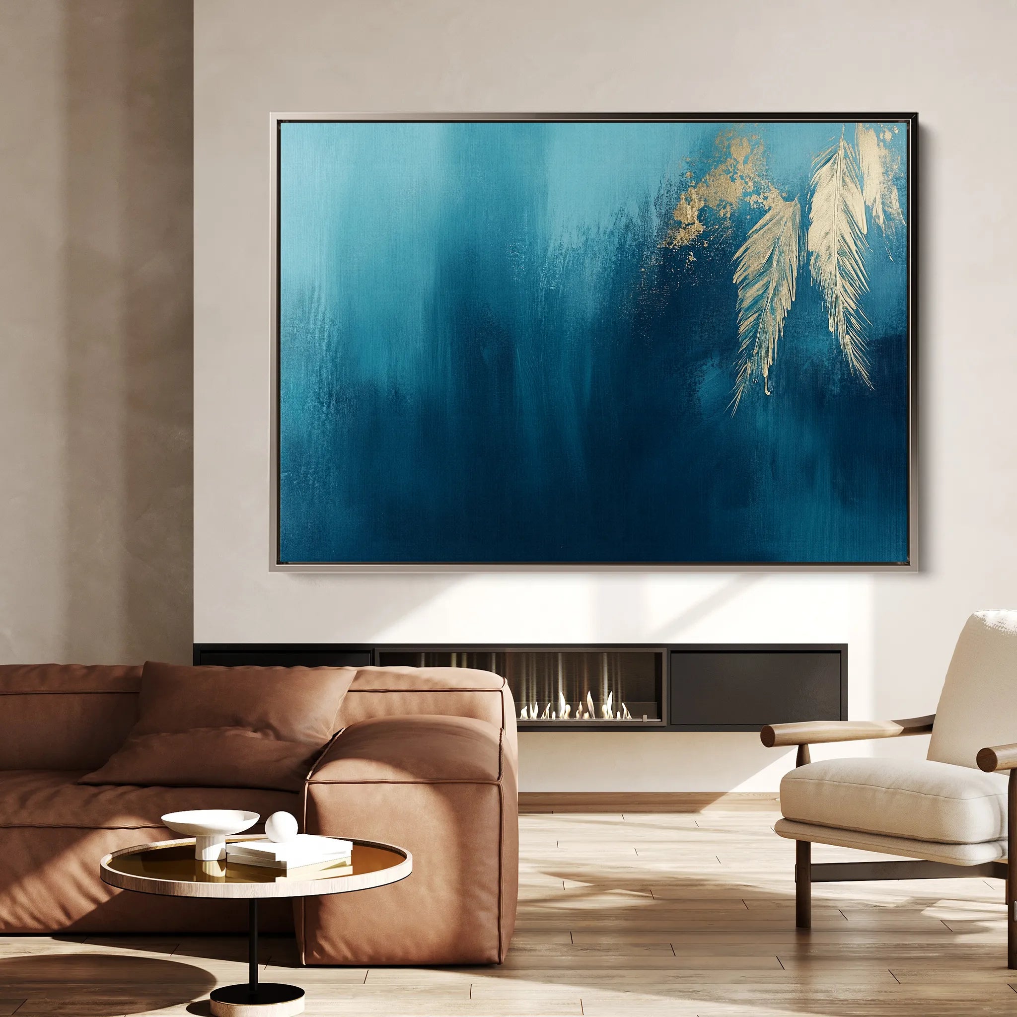 Abstract 476 Canvas Art 18" x 24" / 45 x 60 cm / Black