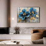 Floral 476 Canvas Art 18" x 24" / 45 x 60 cm / Black
