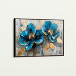 Floral 476 Canvas Art 18" x 24" / 45 x 60 cm / Black