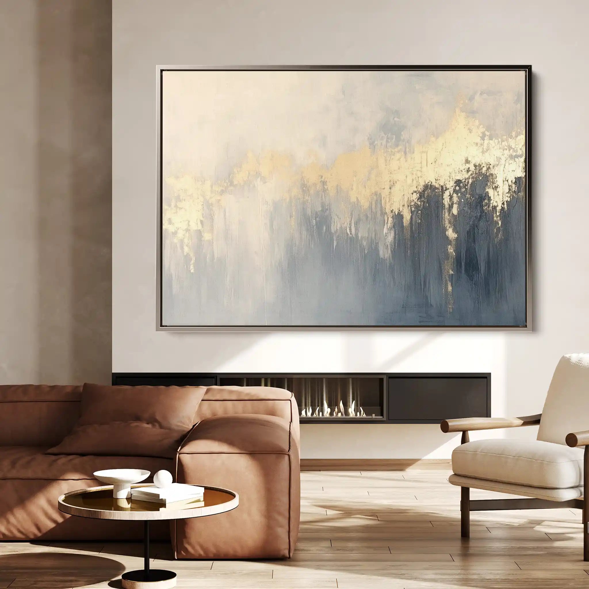 Abstract 477 Canvas Art 18" x 24" / 45 x 60 cm / Black