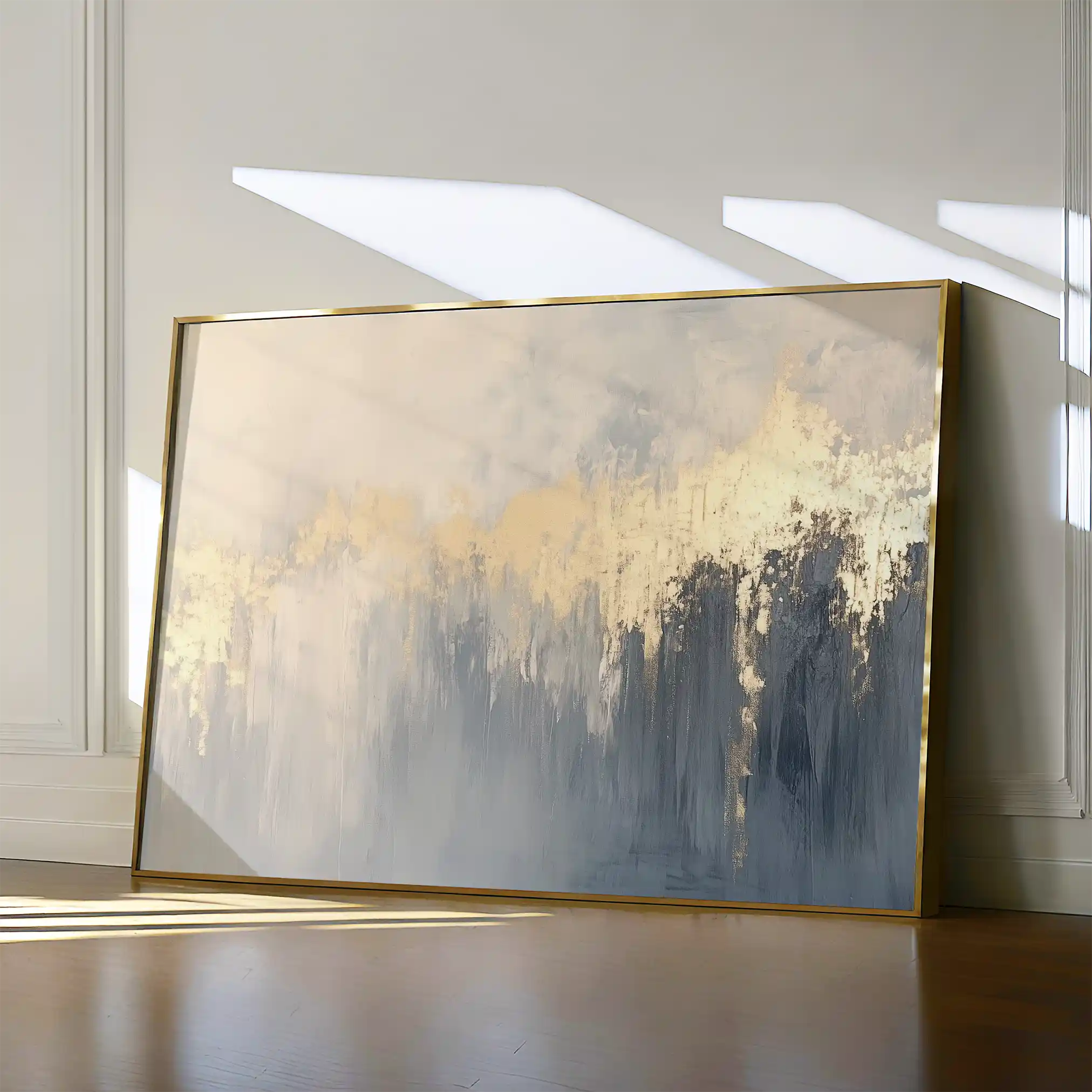 Abstract 477 Canvas Art 18" x 24" / 45 x 60 cm / Black