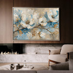 Floral 477 Canvas Art 18" x 24" / 45 x 60 cm / Black