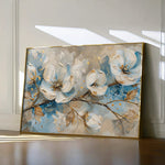 Floral 477 Canvas Art 18" x 24" / 45 x 60 cm / Black