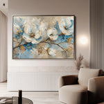 Floral 477 Canvas Art 18" x 24" / 45 x 60 cm / Black