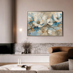 Floral 477 Canvas Art 18" x 24" / 45 x 60 cm / Black