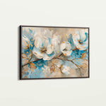 Floral 477 Canvas Art 18" x 24" / 45 x 60 cm / Black