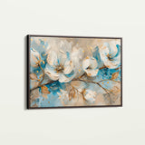 Floral 477 Canvas Art 18" x 24" / 45 x 60 cm / Black