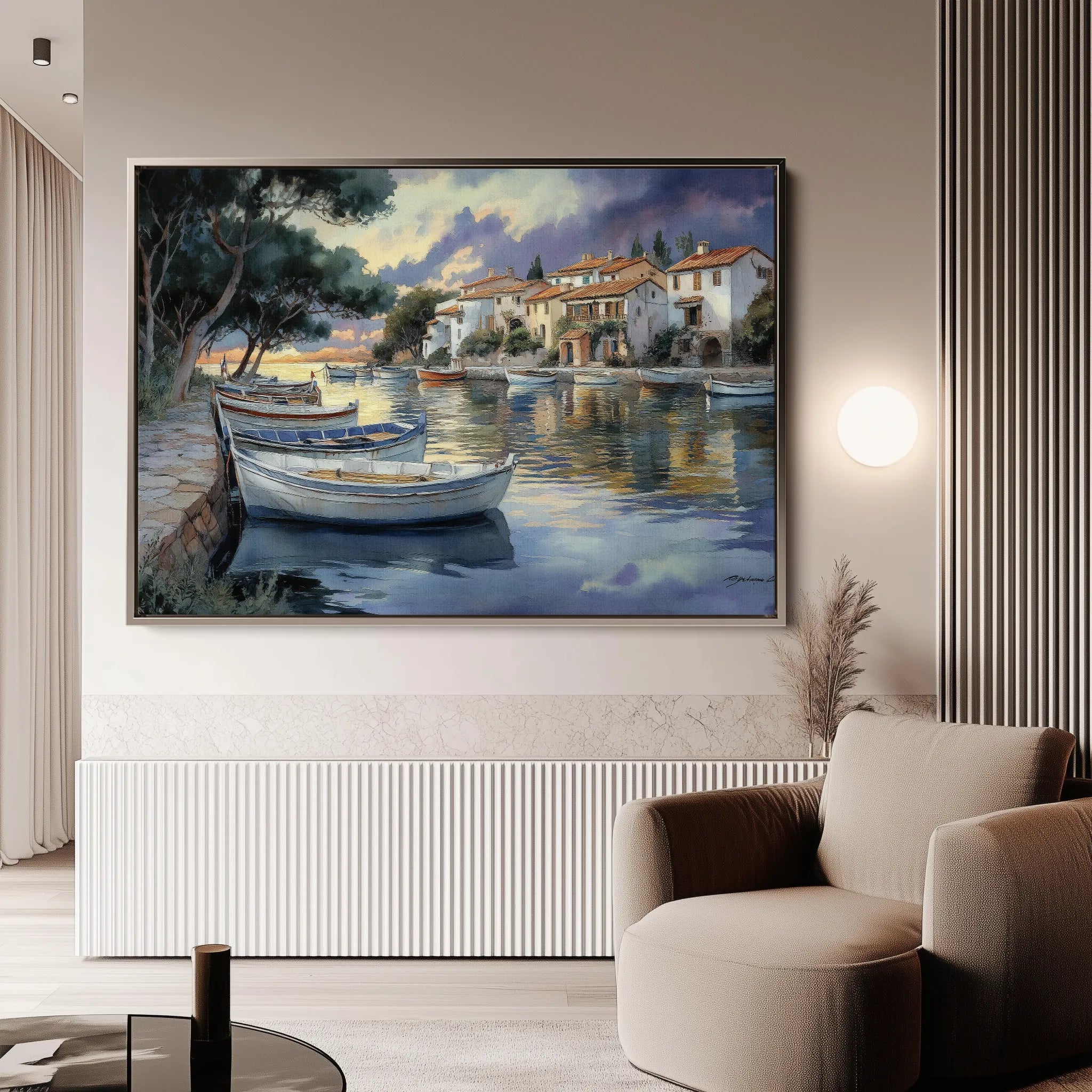Landscape 477 Canvas Art 18" x 24" / 45 x 60 cm / Black
