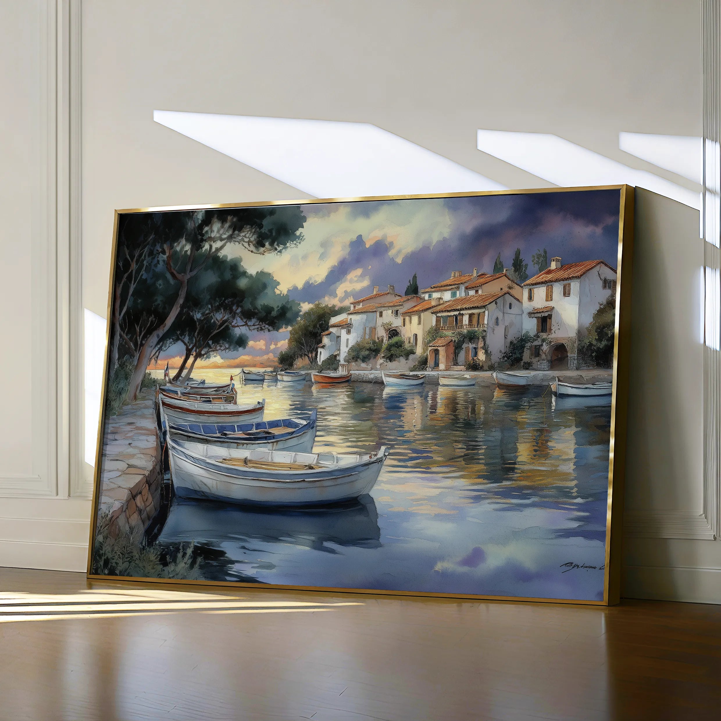 Landscape 477 Canvas Art 18" x 24" / 45 x 60 cm / Black