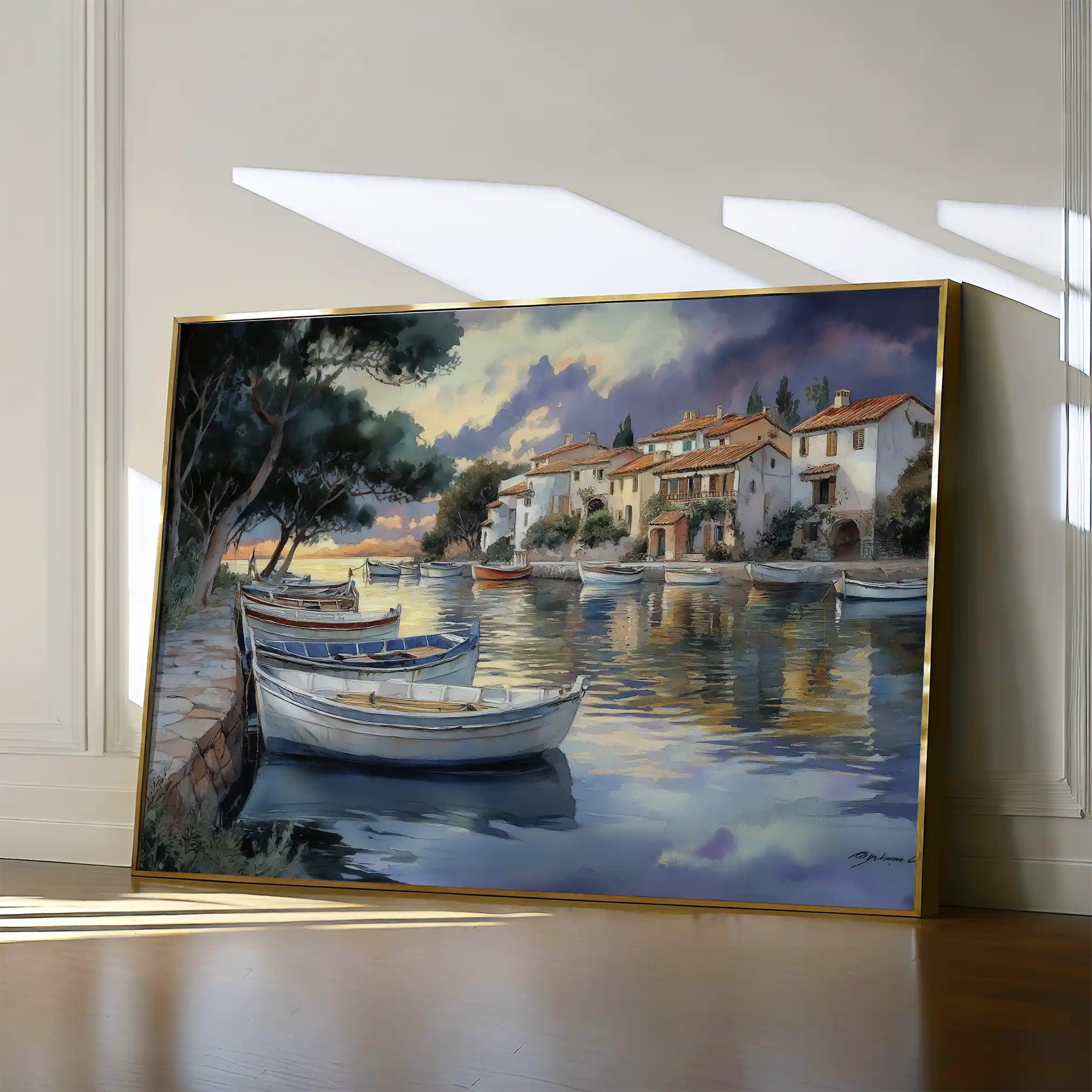 Landscape 477 Canvas Art 60 x 40 cm / Black