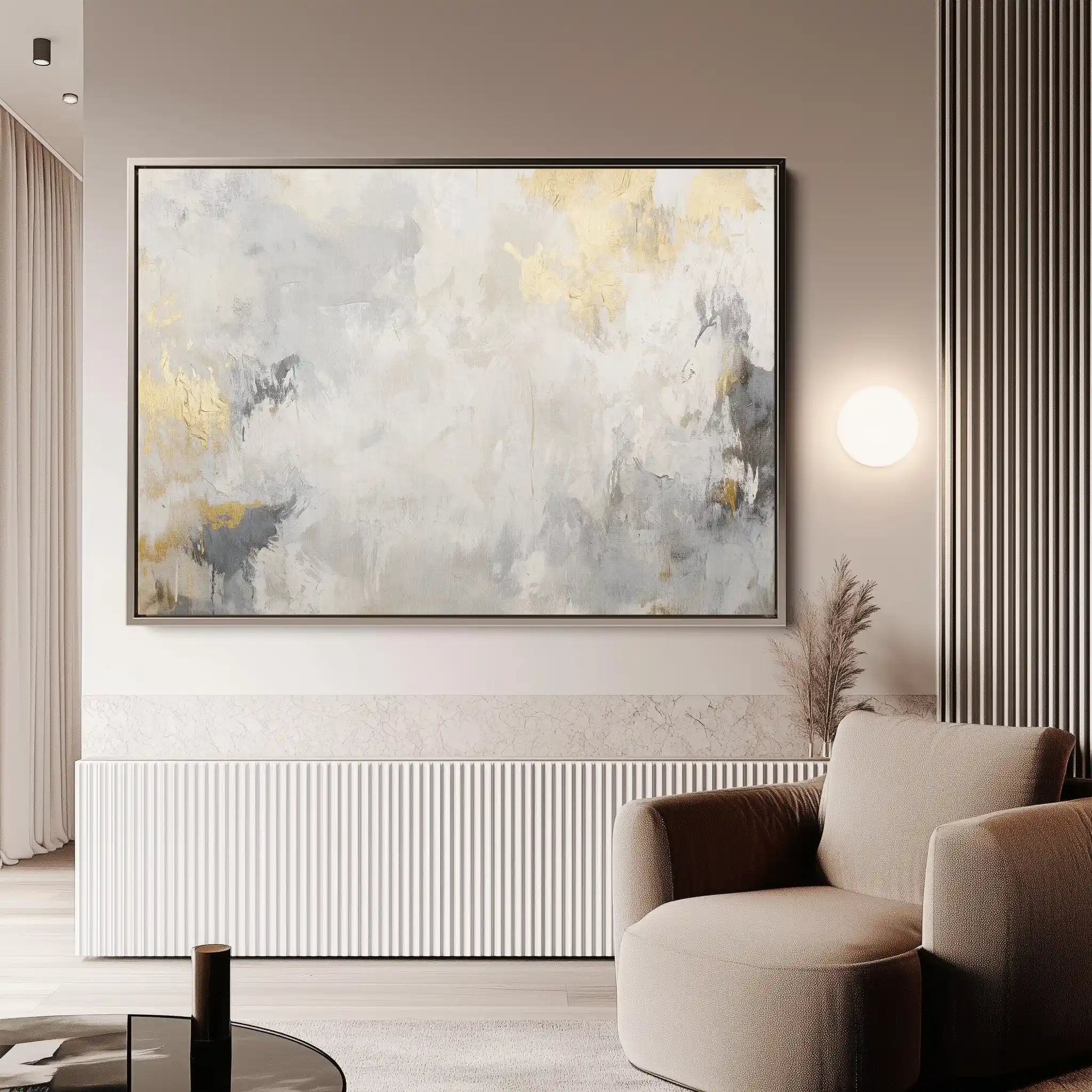 Abstract 478 Canvas Art 18" x 24" / 45 x 60 cm / Black