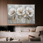 Floral 478 Canvas Art 18" x 24" / 45 x 60 cm / Black