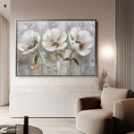 Floral 478 Canvas Art 18" x 24" / 45 x 60 cm / Black