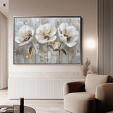 Floral 478 Canvas Art 18" x 24" / 45 x 60 cm / Black