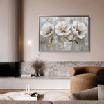 Floral 478 Canvas Art 18" x 24" / 45 x 60 cm / Black