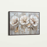 Floral 478 Canvas Art 18" x 24" / 45 x 60 cm / Black
