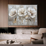 Floral 478 Canvas Art 60 x 40 cm / Black