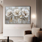 Floral 478 Canvas Art 60 x 40 cm / Black