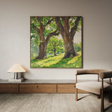 Landscape 478 Canvas Art 16" x 16" / 40 x 40 cm / Black