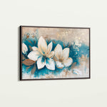 Floral 479 Canvas Art 18" x 24" / 45 x 60 cm / Black