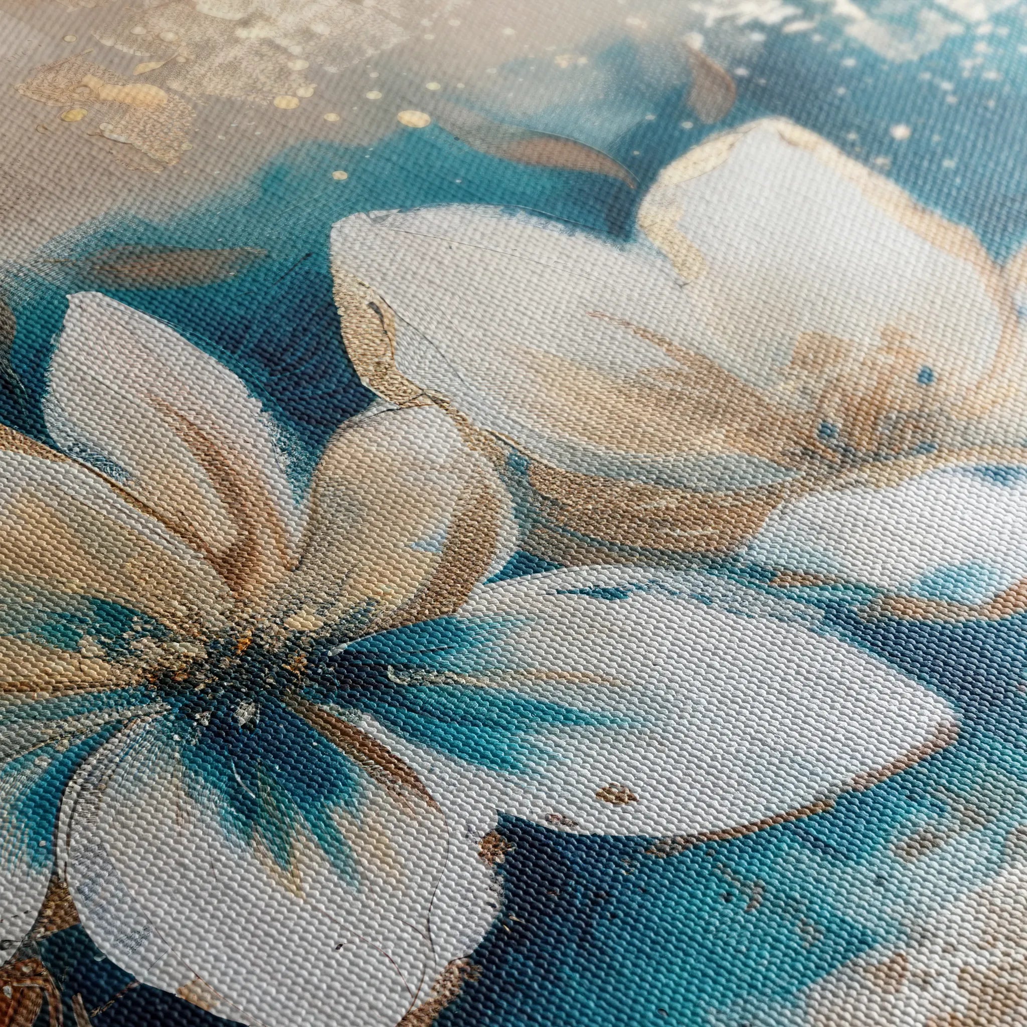 Floral 479 Canvas Art 18" x 24" / 45 x 60 cm / Black