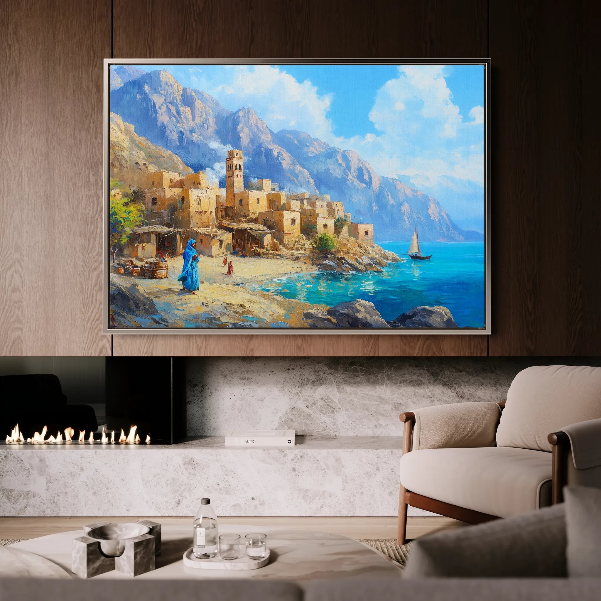 Landscape 479 Canvas Art 18" x 24" / 45 x 60 cm / Black