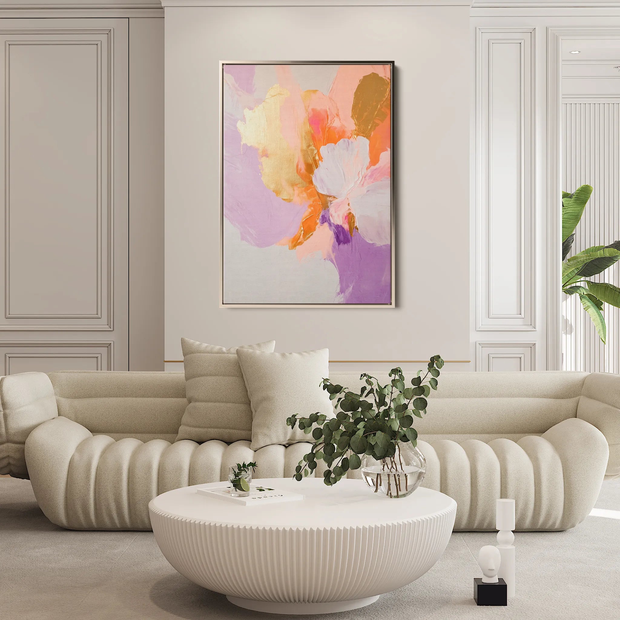 Abstract 480 Canvas Art 18" x 24" / 45 x 60 cm / Black