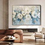 Floral 480 Canvas Art 18" x 24" / 45 x 60 cm / Black
