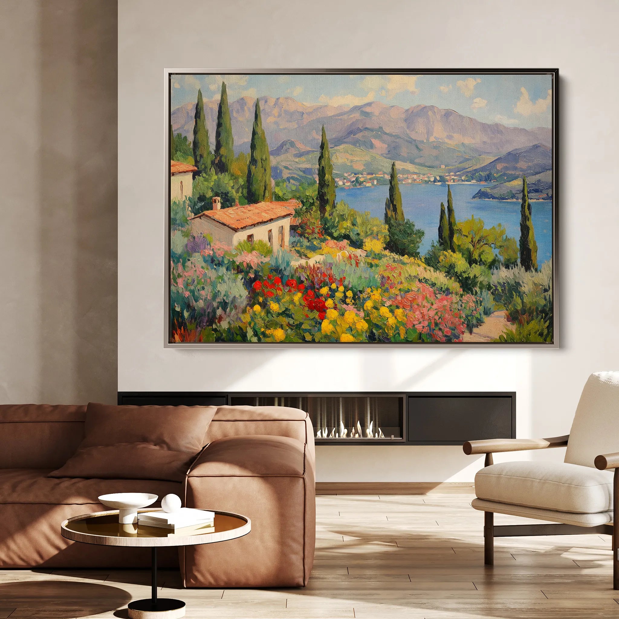 Landscape 480 Canvas Art 18" x 24" / 45 x 60 cm / Black