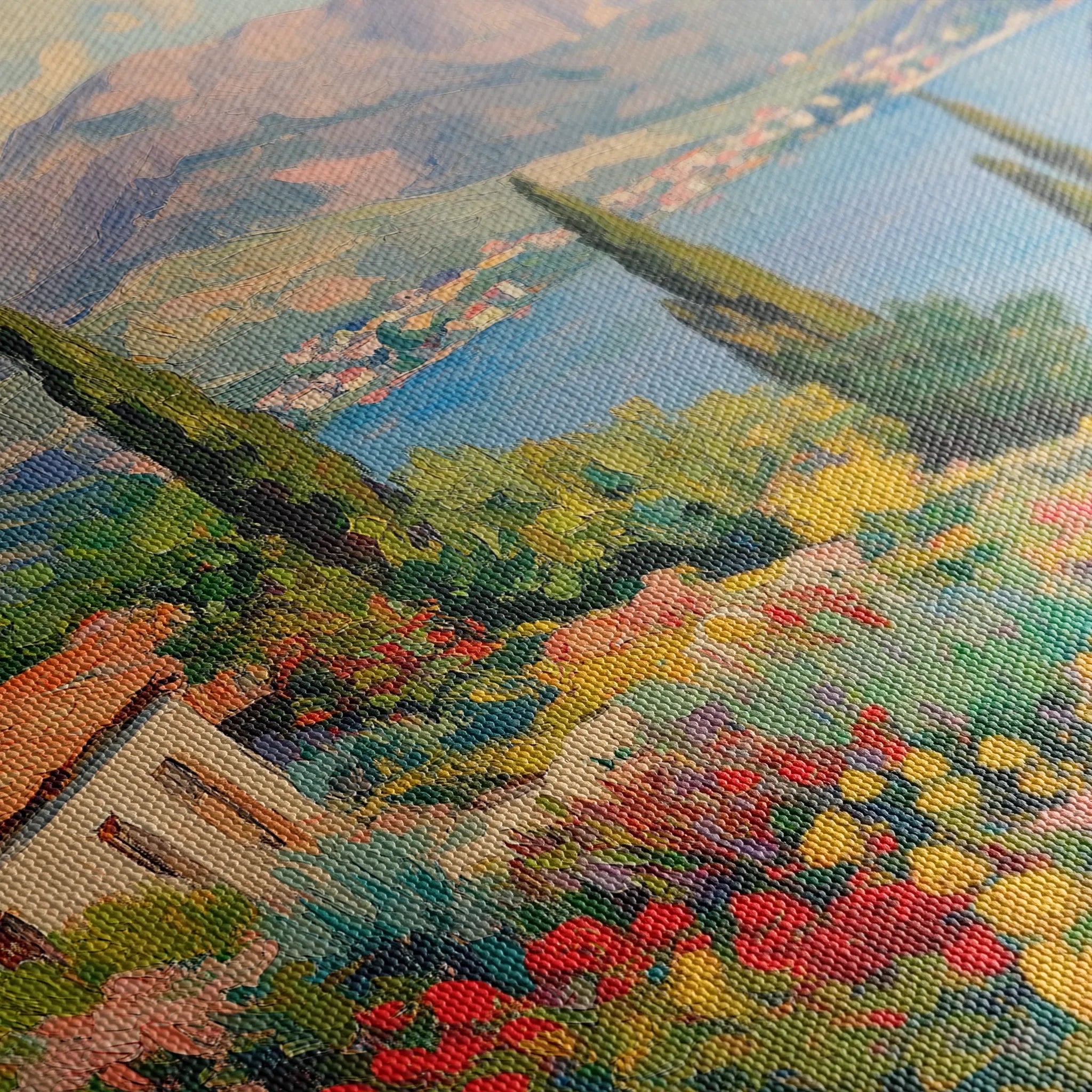 Landscape 480 Canvas Art 18" x 24" / 45 x 60 cm / Black