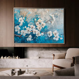 Floral 481 Canvas Art 18" x 24" / 45 x 60 cm / Black