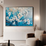 Floral 481 Canvas Art 18" x 24" / 45 x 60 cm / Black