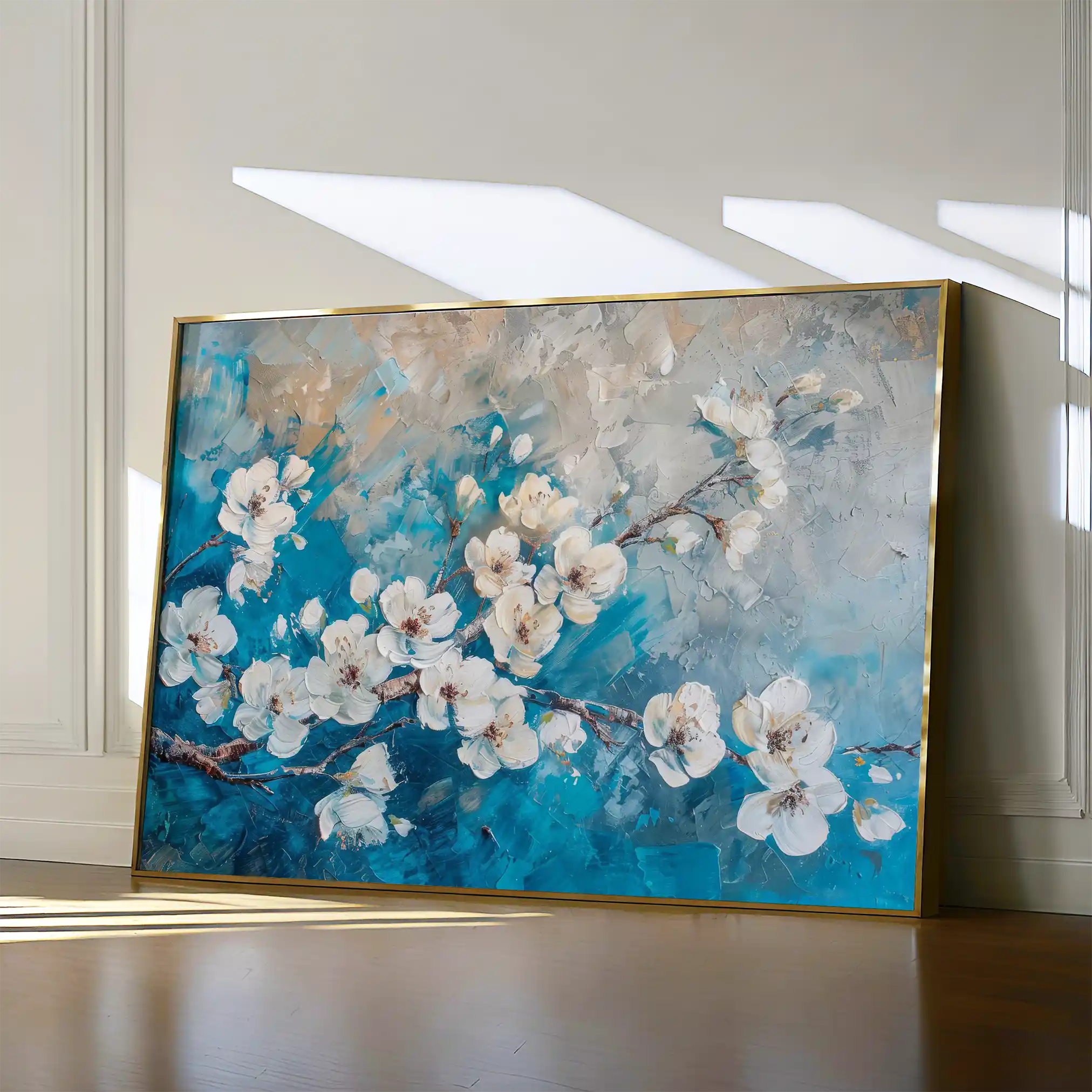 Floral 481 Canvas Art 60 x 40 cm / Black